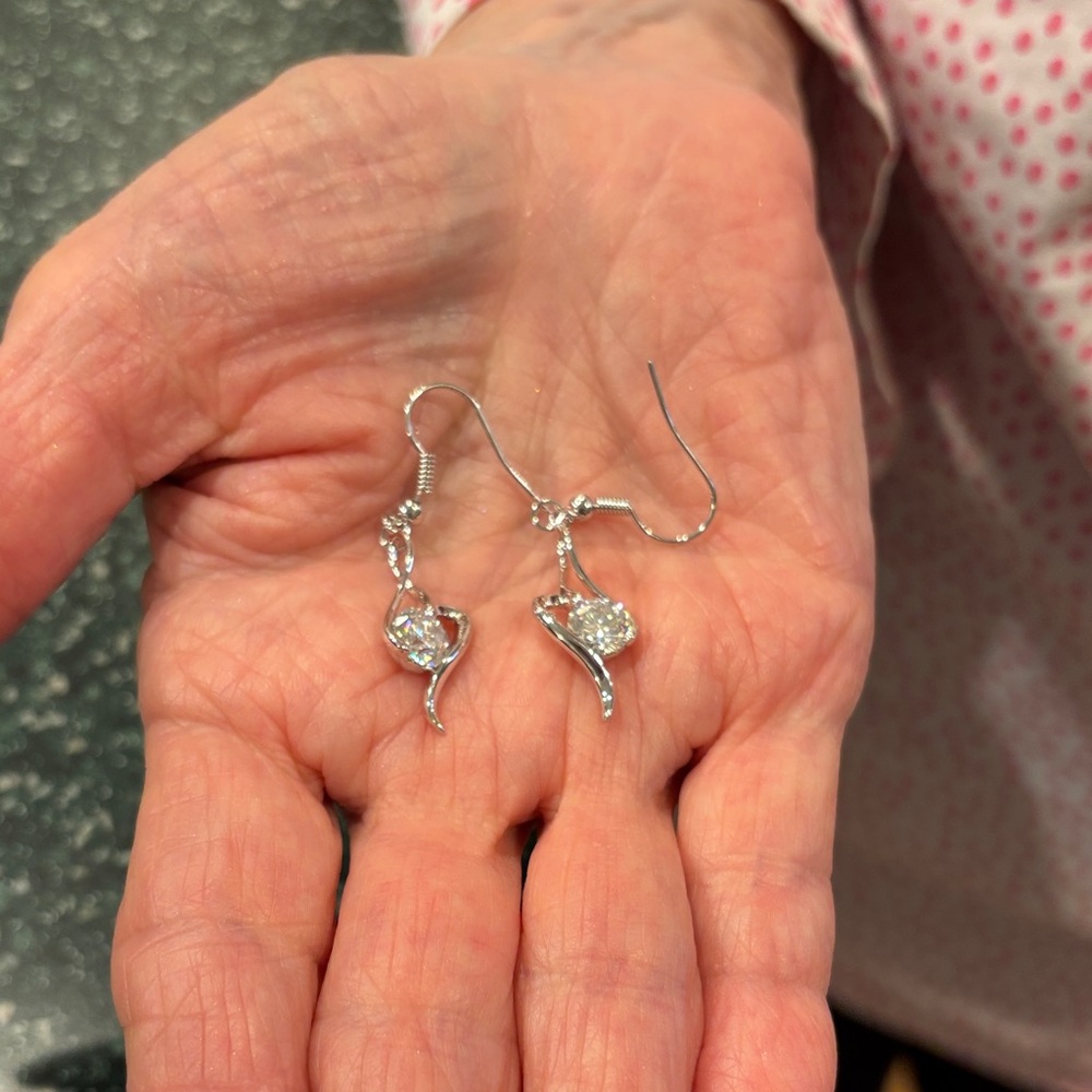 Chic Silver Drop Earrings